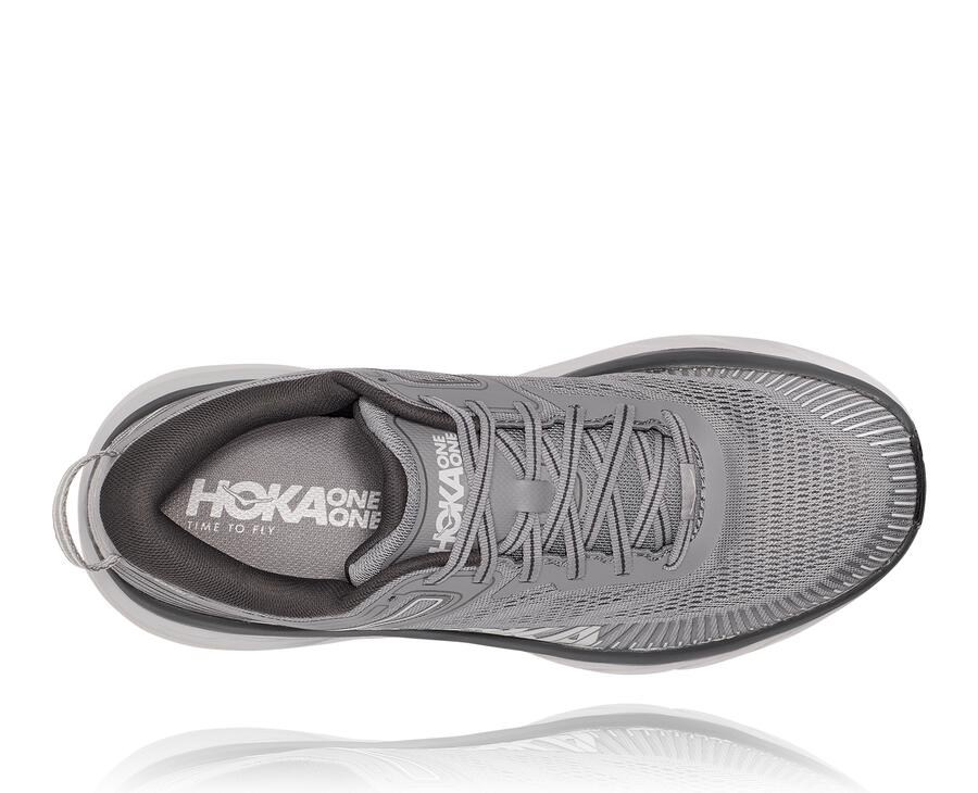 Chaussure Running Hoka One One Bondi 7 Homme - Grise - FGC-017598